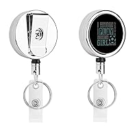Play Soccer Like A Girl Funny Badge Holder with Retractable Reel Clip Metal Id Badges Lanyard for Nurse Doctor Office