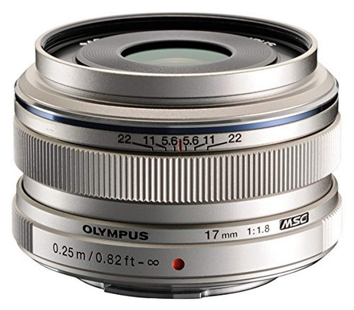OM SYSTEM OLYMPUS M.Zuiko Digital 17mm F1.8 Silver For Micro Four Thirds System Camera, Compact Design, Beautiful Bokeh, Bright