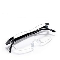 Qiangcui 1.5X Elderly Magnifying Glass Old Low Vision Macular Degeneration People Reading Newspaper Book (Color : Black)