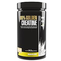 100% Golden Creatine - Micronized Creatine Monohydrate Powder - Muscle Building Supplements - Pre/Post Workout Vegan Supplement - Gluten Free Unflavored Creatine Powder - 600 g