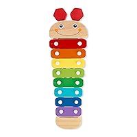 Caterpillar Xylophone Musical Toy With Wooden Mallets 15.25