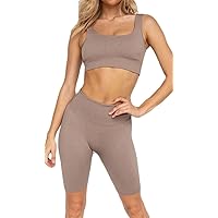 Workout Sets for Women Active 2 Piece Seamless Matching High Waist Yoga Set Gym Outfits