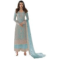 Wedding Wear Indian Pakistani Designer Sharara Palazzo Shalwar Kameez Dupatta Suits