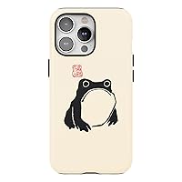 Unimpressed Frog Phone Case for iPhone Case - Japanese Matte Tough Phone Case for iPhone 11/12/13/14/Xr/Xs Vintage Style Natural Color (iPhone 11)