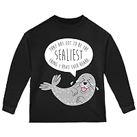 Old Glory Winter That's The Sealiest Silliest Seal Pun Toddler Long Sleeve T Shirt