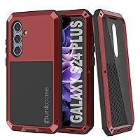 Punkcase for Galaxy S24 Plus Metal Case Heavy Duty Military Grade Armor Cover [Shockproof] Hybrid Full Body Hard Aluminum & TPU Design [Non Slip] for Galaxy S24+ Plus 5G (2024) (6.7