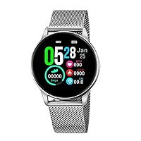 Women's Automatic Smart Watch with Stainless Steel Strap, Silver, 19.95 (Model: 50000/A)