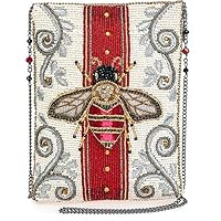 Mary Frances Royal Bee Mini Beaded Crossbody Handbag, Multicolor