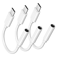 esbeecables [MFi Certified] for iPhone 15 Headphone Adapter, 3 Pack USB Type C to 3.5mm Headphone Jack Aux Audio Adapter Dongle for iPhone 15/15 Plus/15 Pro/15 Pro Max, iPad Pro/Air/Mini, Galaxy S24 S23 S22 Ultra, FBA-RY-175