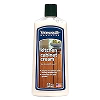 THOMASVILLE KITCHEN CABINET CREAM - Multisurface Wood Cleaner and Polish Furniture Quick Shine Restorer Protector Kitchen Cabinets Surface Cleaner House Cleaning Supplies Home Improvement, 12 Oz