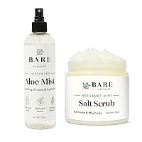 Bare Botanics Aloe Vera Mist + Bergamot Mint Body Salt Scrub