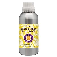 Deve Herbes Pure Black Pepper Essential Oil (Piper nigrum) Steam Distilled 1250ml (42 oz)