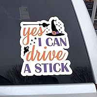 Halloween Car Decal,Decorative Wall Sticker Decals Halloween Yes I Can Drive A Stick Decorative Decal Stickers for for Car Window Truck Laptop Decor Wall Art Mural 8