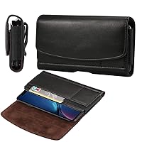 Belt Carry Bag Mens Purse,Premium Leather Belt Clip Pouch, Belt Holster Case Pouch, Wallet Pouch Case with Card Slot, Waist Bag (Size : 5.5 Inch)