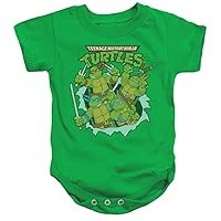 Popfunk TMNT Teenage Mutant Ninja Turtles Retro Group Infant Baby Boys Onesie Snapsuit
