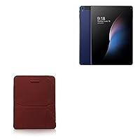 BoxWave Case Compatible with Voyo i8 - Velvet Pouch Stand, Velour Slip Sleeve Built-in Foldable Kickstand - Burgundy