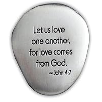 Cathedral Art (Abbey & CA Gift Love One Another Soothing Stone, 1-1/2-Inch, Multi