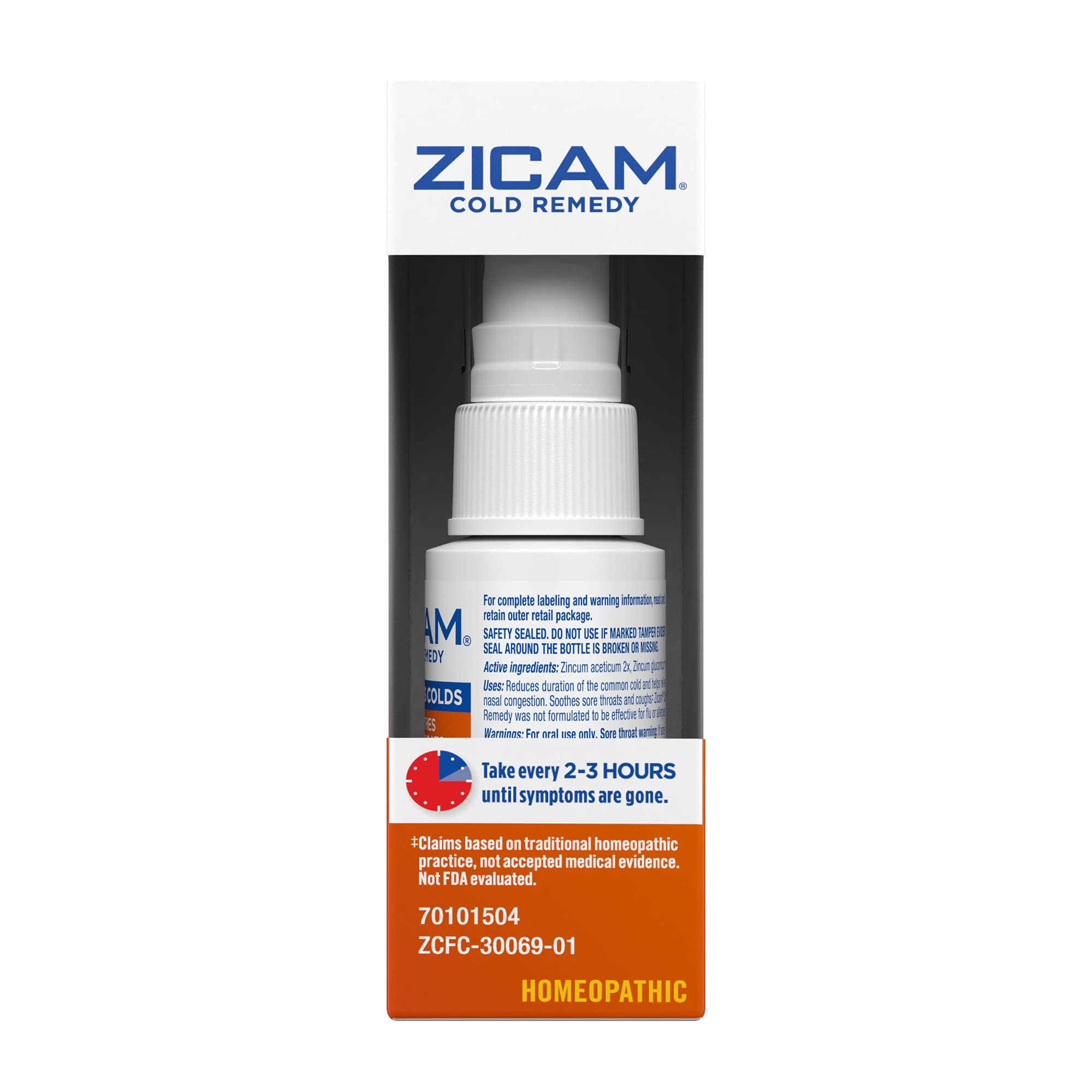 Zicam Cold Remedy Zinc Arctic Mint Oral Mist, 1 Ounce (Pack of 3)