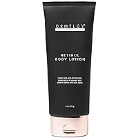 DRMTLGY Retinol Body Lotion for Women & Men - Hydrating & Firming Body Lotion - For Stretch Marks, Uneven Skin Tone & Dark Spots