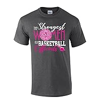 Trenz Shirt Company The Strongest Women are Basketball Officials Funny IAABO Basketball Short Sleeve T-Shirt