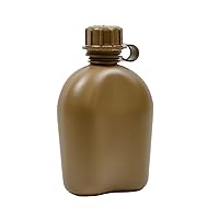 G.I. 3 Piece 1 Quart Plastic Canteen - BPA Free, Ideal for Outdoor Hydration