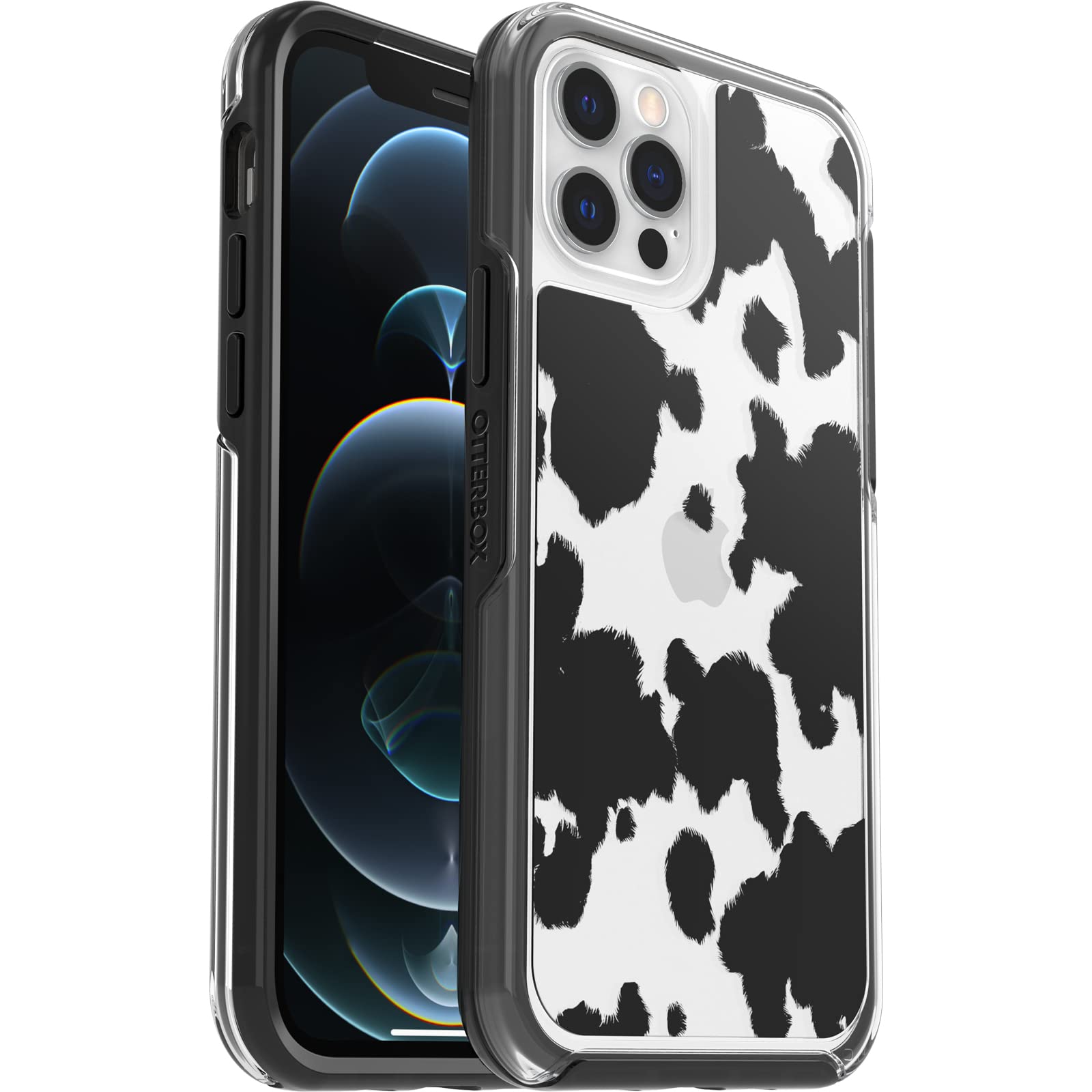 OtterBox SYMMETRY CLEAR SERIES DISNEY Case for iPhone 12 & iPhone 12 Pro - COW PRINT