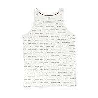 Tommy Hilfiger Men's Modern Essentials Cotton Tank (Medium, White/Logo)