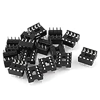 uxcell a15080400ux1059 Solder Type Double Row 8PIN DIP Integrated Circuit IC Sockets Connector 15 Pieces