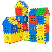 Interlocking Building Blocks Toys for Kids - Toddlers Building Blocks Educational Toys Set 70 PCS 32F