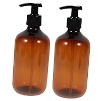BESTOYARD 2pcs Bottle with Pump Cosmetic Bottles Empty Lotion Pump Containers Pump Bottle Dispenser Travel Toiletries Containers Hand Wash Dispenser Hand Soap Lotion Bottle Shampoo Bottle