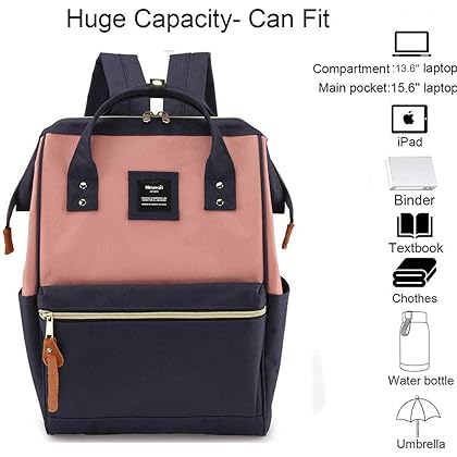 himawari Laptop Backpack for Women&Men,Wide Open Large USB Charging Port 15.6 Inch Laptop Doctor College Work Bag (XK-05#-USB L