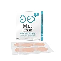 Mr. Nipple Hide & Protect Care (Mens' Nipple Hide & Care System) / 50 Pair (100 Pieces) Nipple Cover for Men
