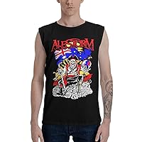 Alestorm Boy's Tank Top T Shirt Fashion Sleeveless T-Shirts Summer Exercise Vest Black