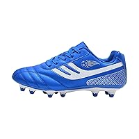 Kid's Soccer 𝐓urf Cleats Shoes Youth Lace-up Sports Football Trainers Casual Outdoor Firm Ground (Little Kid/Big
