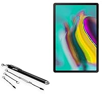 BoxWave Stylus Pen Compatible with Samsung Galaxy Tab S5e Wi-Fi - EverTouch Capacitive Stylus, Fiber Tip Capacitive Stylus Pen for Samsung Galaxy Tab S5e Wi-Fi - Jet Black
