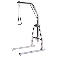 Lumex Versa-Helper Bariatric Overhead Bed Trapeze Bar with Floor Stand, Supports 600 lbs, Chrome