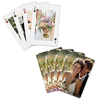 Custom Photos Playing Cards, Playing Cards Wedding Themed, Personalized Photo Album Alternative Unique Wedding Party Favors, Photo Gift (Box #5)