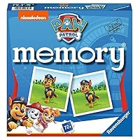 Ravensburger - 20743 Paw Patrol Memory, The Classic Game for All Fans of The TV Series Paw Patrol, Memory Game for 2-8 Players from 4 Years