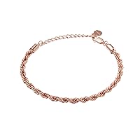 Alex and Ani AA734922SR,French Rope Chain Bracelet,Shiny Rose Gold,Rose Gold, Bracelets