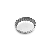 Fox Run Tartlet/Quiche Pan with Removable Bottom, Tin-Plated Steel, 4-Inch