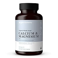 Amazon Elements Organic Whole Food Calcium & Magnesium, 90 tablets
