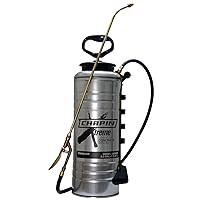 Chapin 19069 Made in The USA 3.5 Gallon Xtreme Industrial Stainless Steel Concrete, with Brass Pump/Wand/Nozzle, Stainless