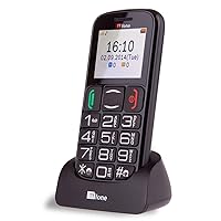 TTfone Mercury 2 (TT200) Pay As You Go - Prepay - Payg - Big Button Basic Senior Mobile Phone - Simple - with Dock (Vodafone PAYG)
