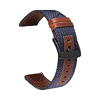 Leather Straps Watchband for 20mm Universal Original Wristbands Bracelet Belt (Color : Blue, Size : 20mm Universal)