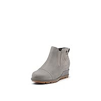 Sorel Women's Evie Pull-On Bootie — Waterproof Suede Leather — Wedge Ankle Booties