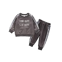 Little Girls/Boys Pullover Sweatshirt Tracksuits Sport Shirt Top + Pants