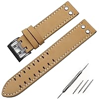 Genuine Leather Watchbands 20mm 22mm Band For Hamilton Khaki Field Watch H760250 H77616533 Watchband Seiko Watch Strap Button Buckle