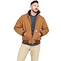 Carhartt Men's Loose Fit Firm Duck Insulated Flannel-Lined Active Jacket