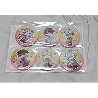 Takuyo Tsukage Chain Confusion Paranoia Switch ami-him Pack Bonus, 2.2 inches (57 mm) Can Badge Set of 6 Ami Bonus Item