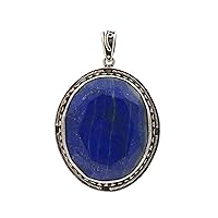 925 Sterling Silver Lapis Lazuli Birthstone Pendant